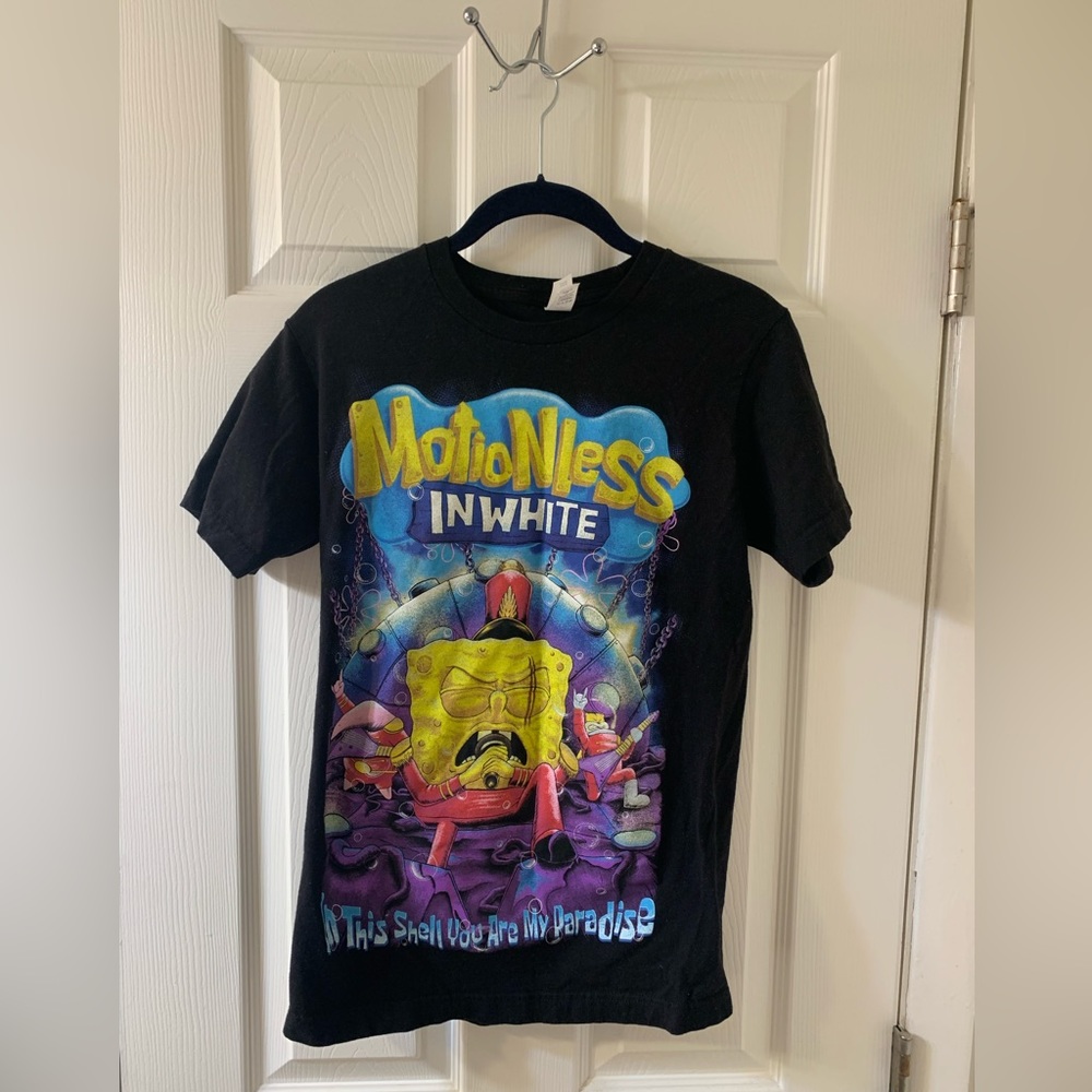 Brand new motionless in white SpongeBob Tee shirt